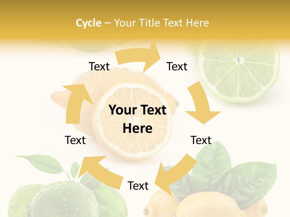 Isolated Citric Taste PowerPoint Template