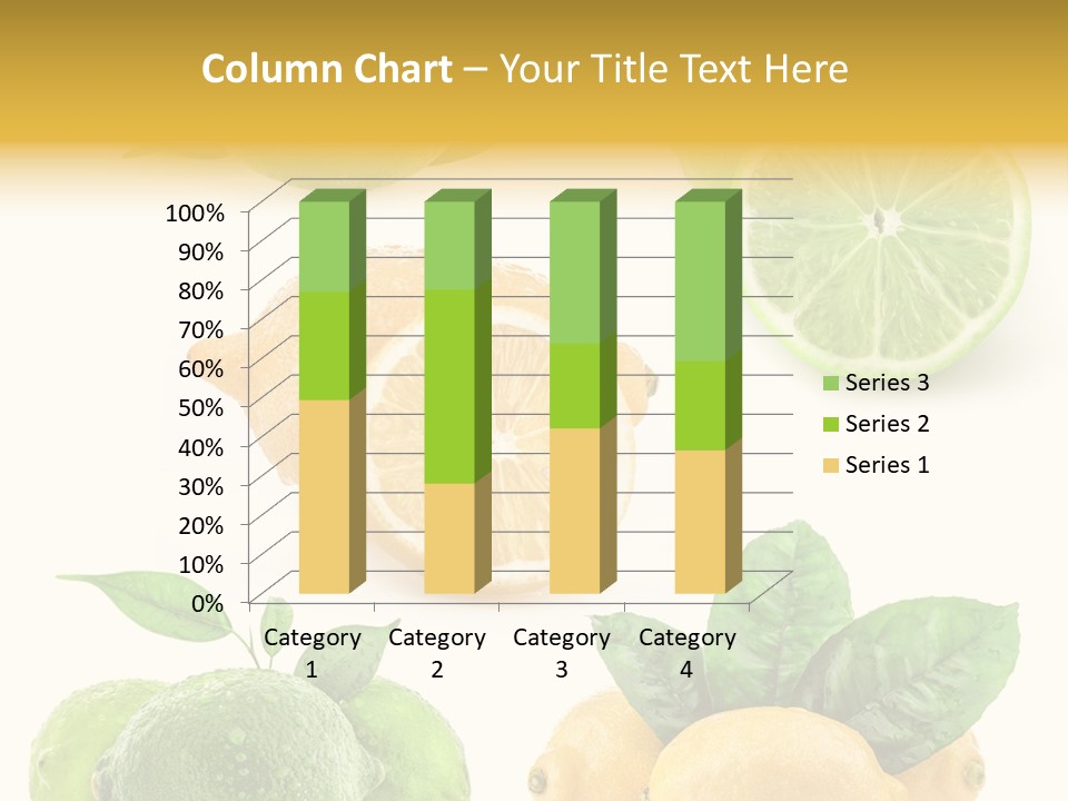 Isolated Citric Taste PowerPoint Template