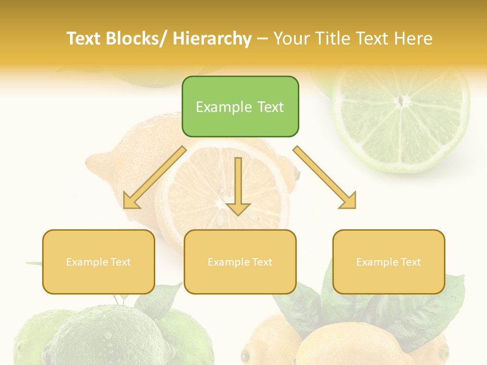 Isolated Citric Taste PowerPoint Template