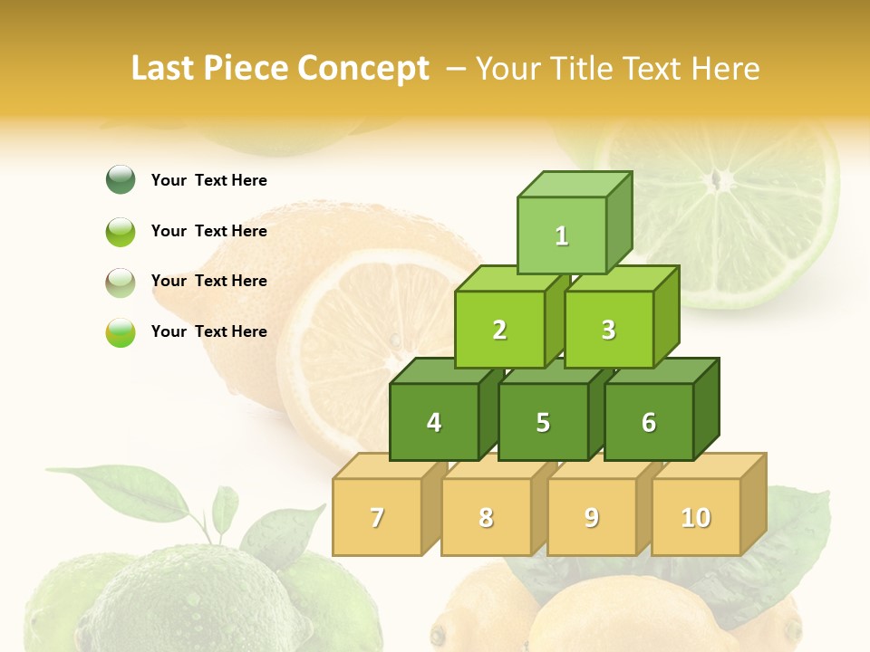 Isolated Citric Taste PowerPoint Template