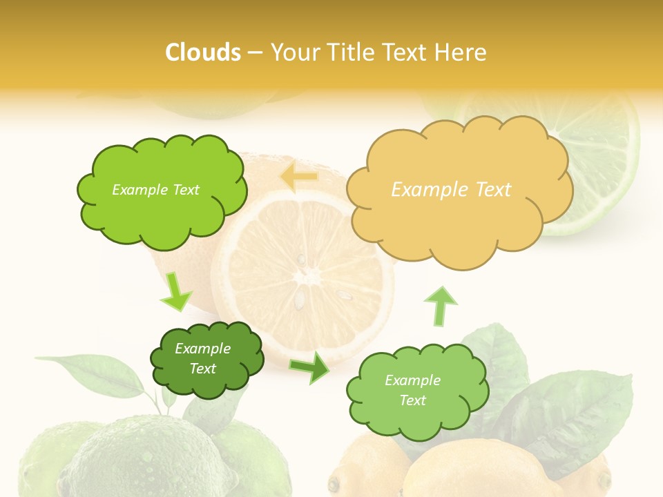 Isolated Citric Taste PowerPoint Template
