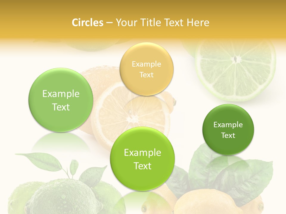 Isolated Citric Taste PowerPoint Template