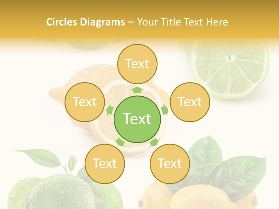 Isolated Citric Taste PowerPoint Template