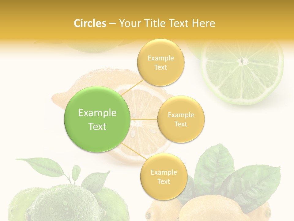 Isolated Citric Taste PowerPoint Template