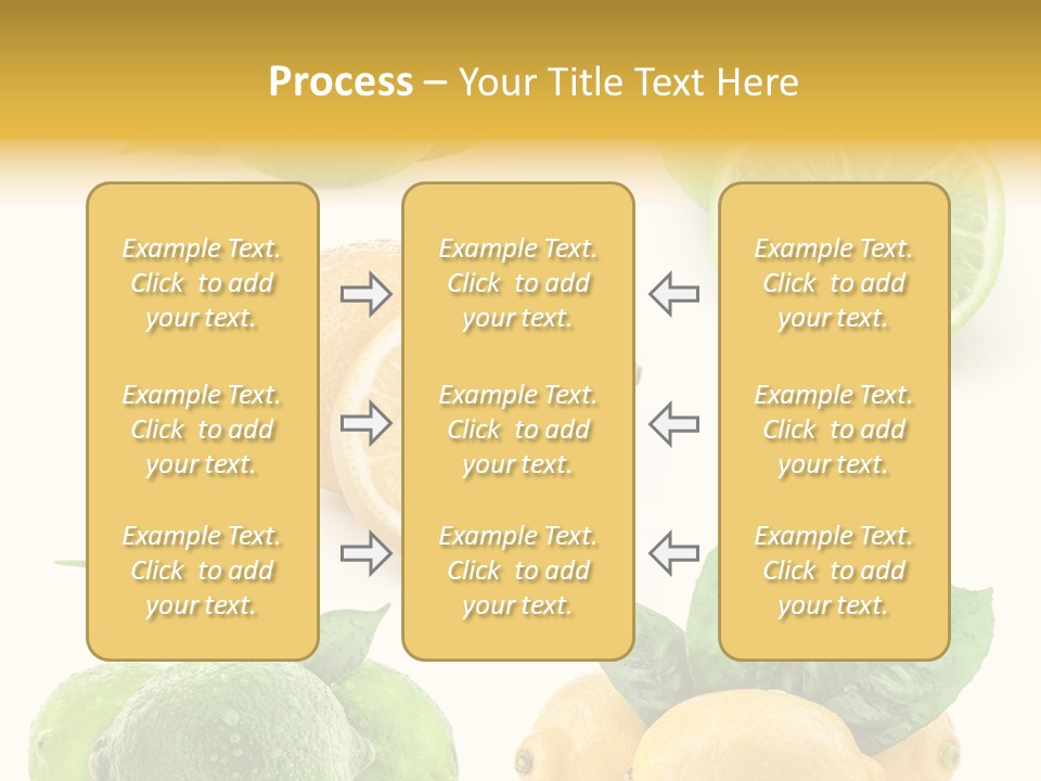 Isolated Citric Taste PowerPoint Template
