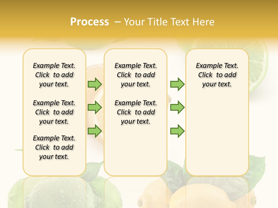 Isolated Citric Taste PowerPoint Template