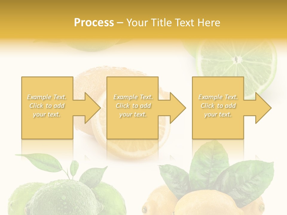 Isolated Citric Taste PowerPoint Template