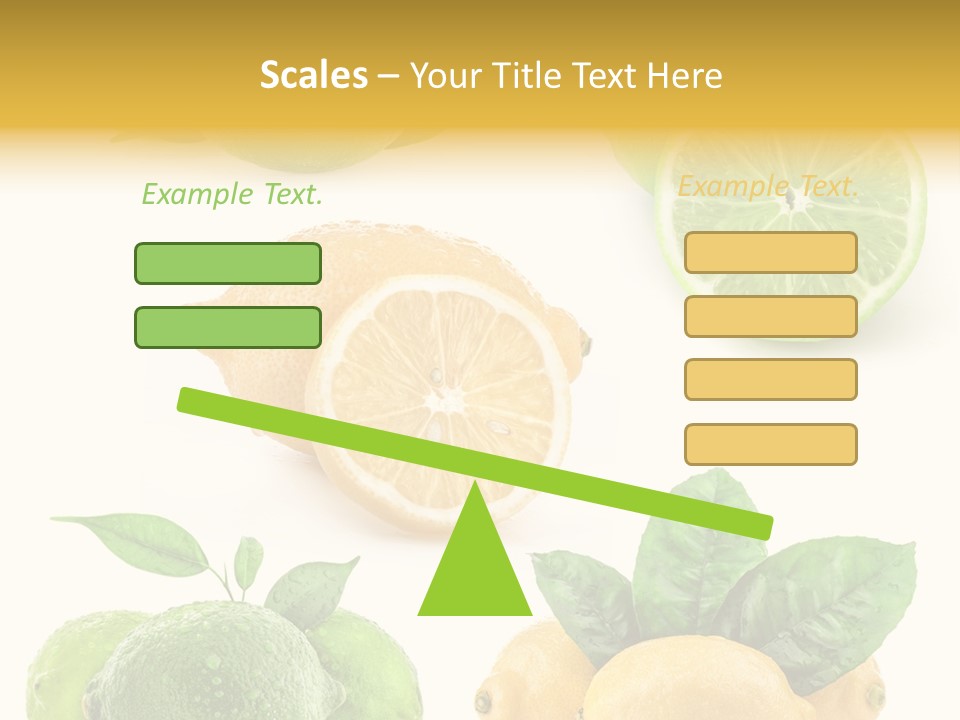 Isolated Citric Taste PowerPoint Template