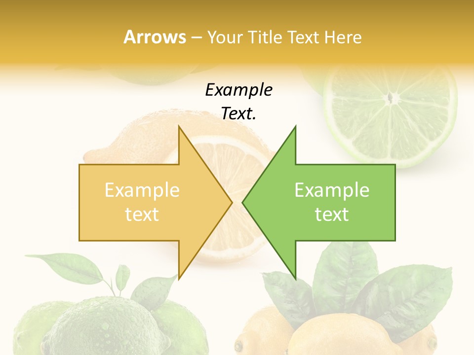 Isolated Citric Taste PowerPoint Template