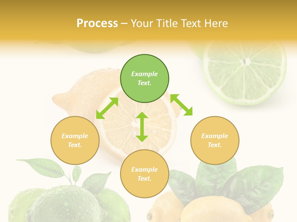 Isolated Citric Taste PowerPoint Template