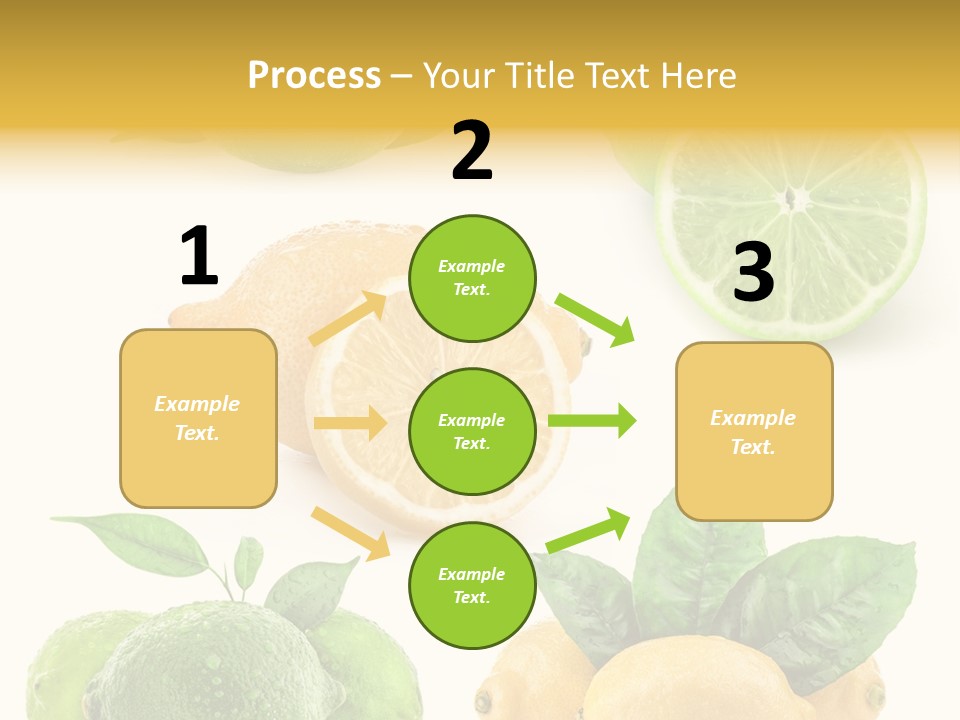 Isolated Citric Taste PowerPoint Template