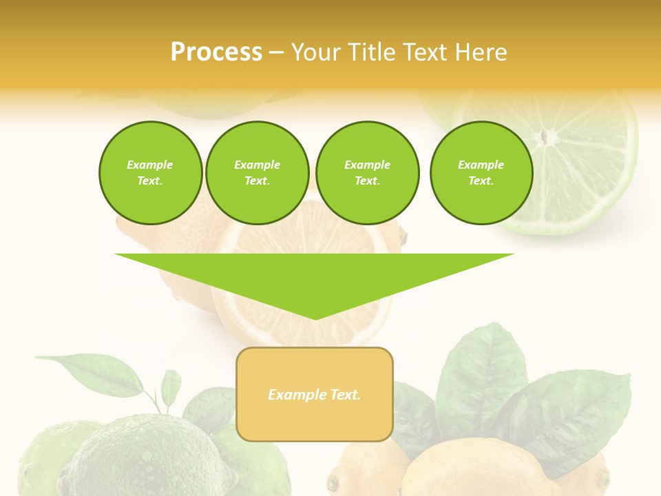 Isolated Citric Taste PowerPoint Template