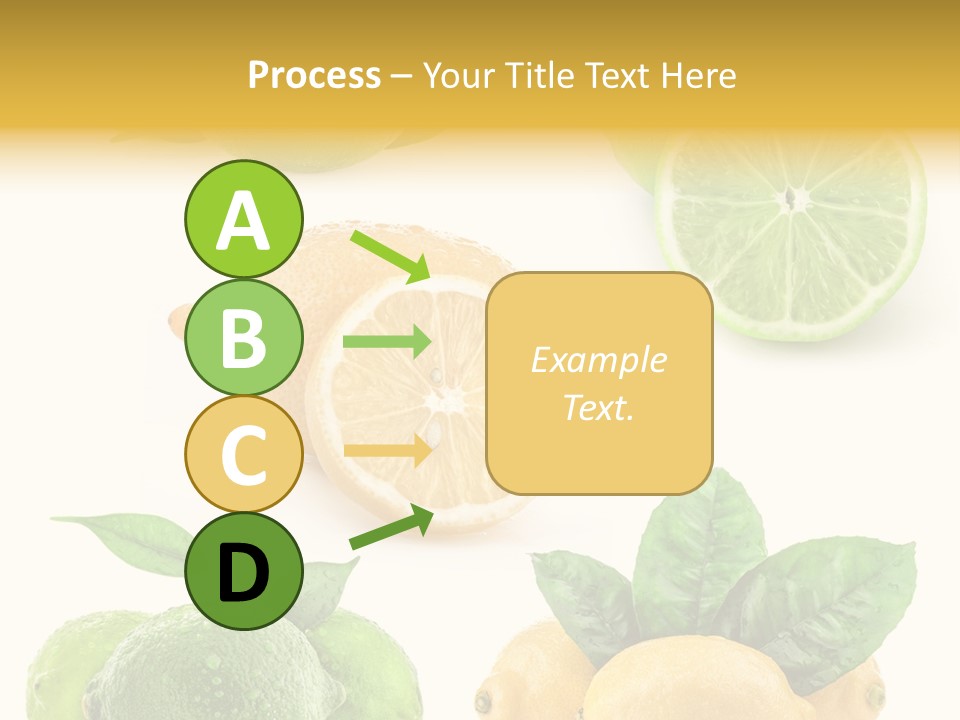 Isolated Citric Taste PowerPoint Template