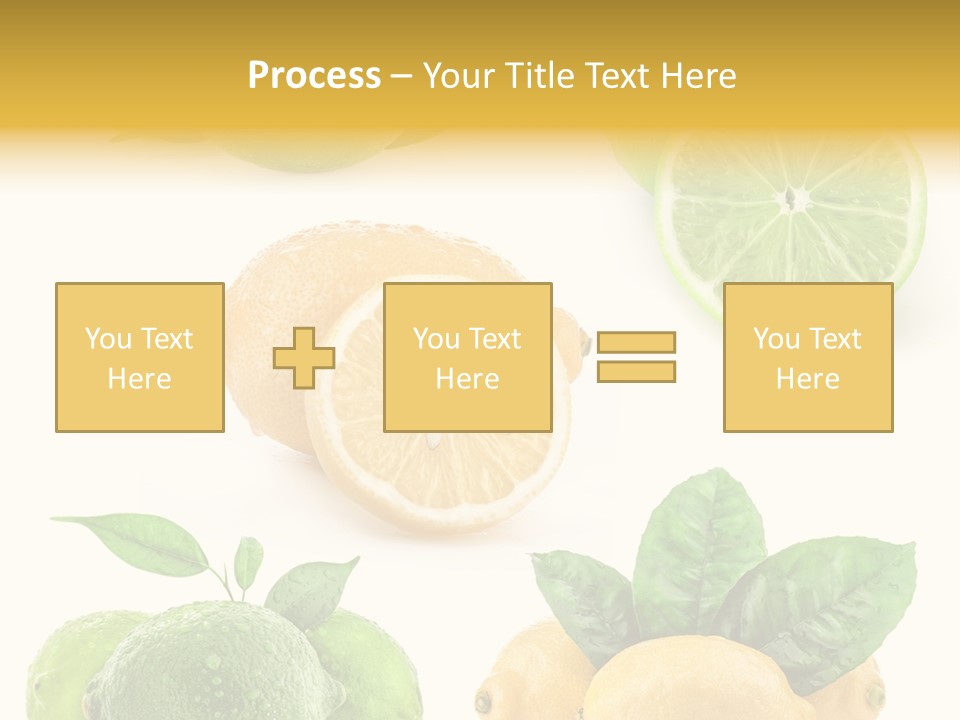 Isolated Citric Taste PowerPoint Template