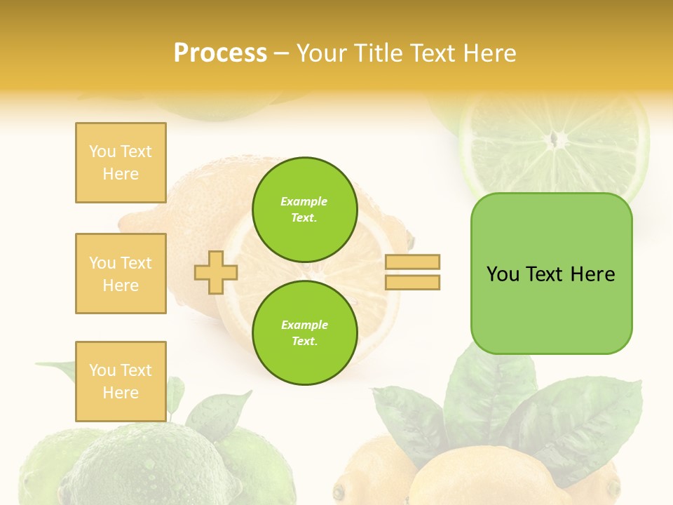 Isolated Citric Taste PowerPoint Template