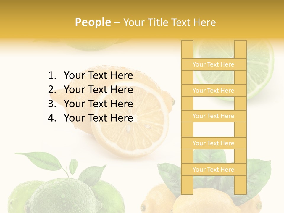 Isolated Citric Taste PowerPoint Template