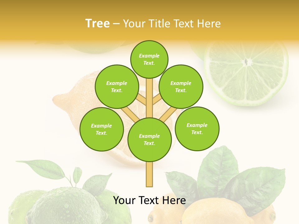 Isolated Citric Taste PowerPoint Template