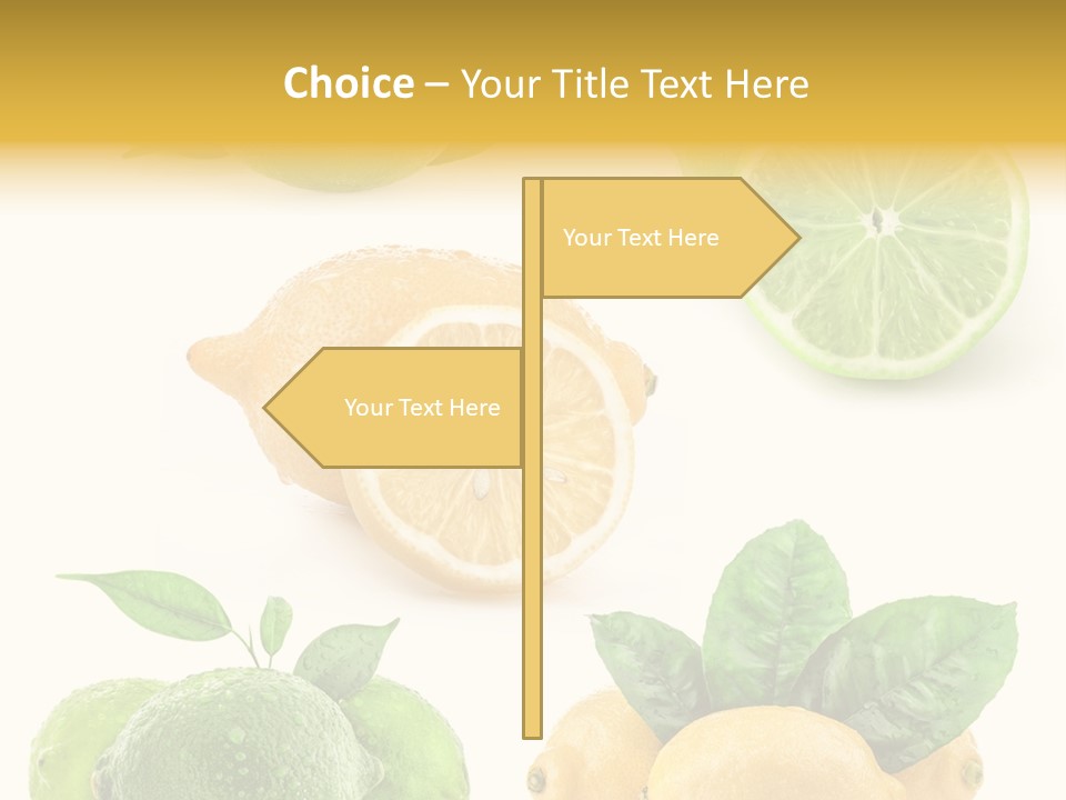 Isolated Citric Taste PowerPoint Template