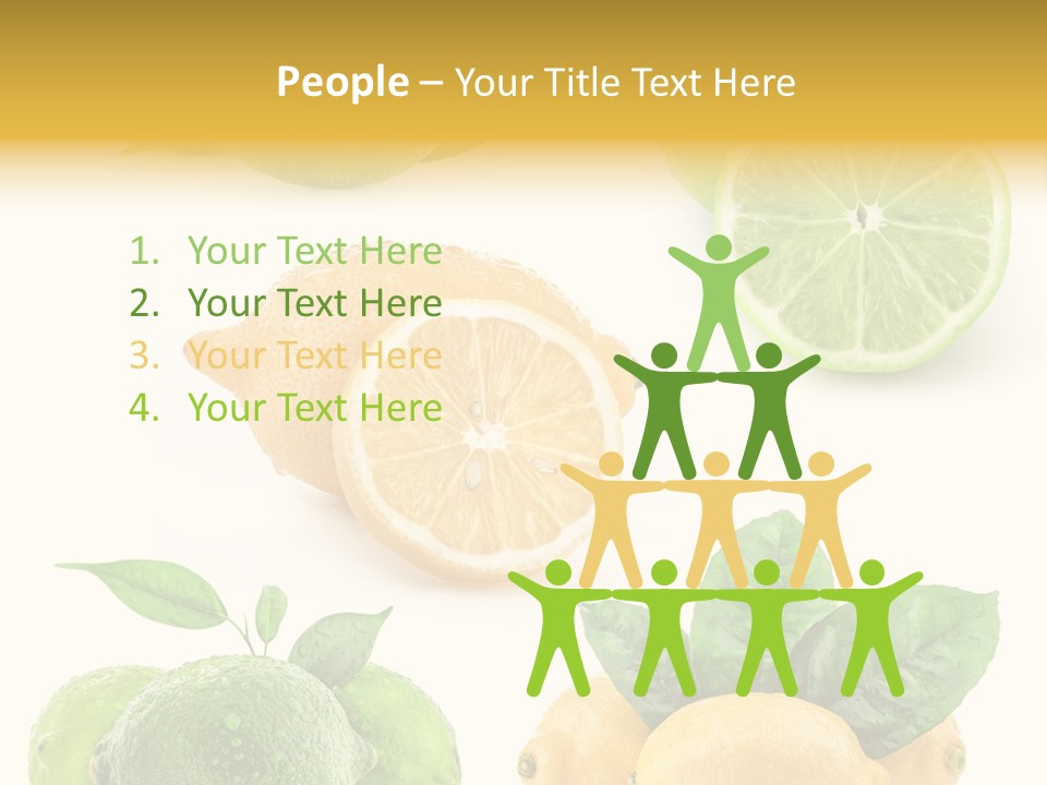 Isolated Citric Taste PowerPoint Template