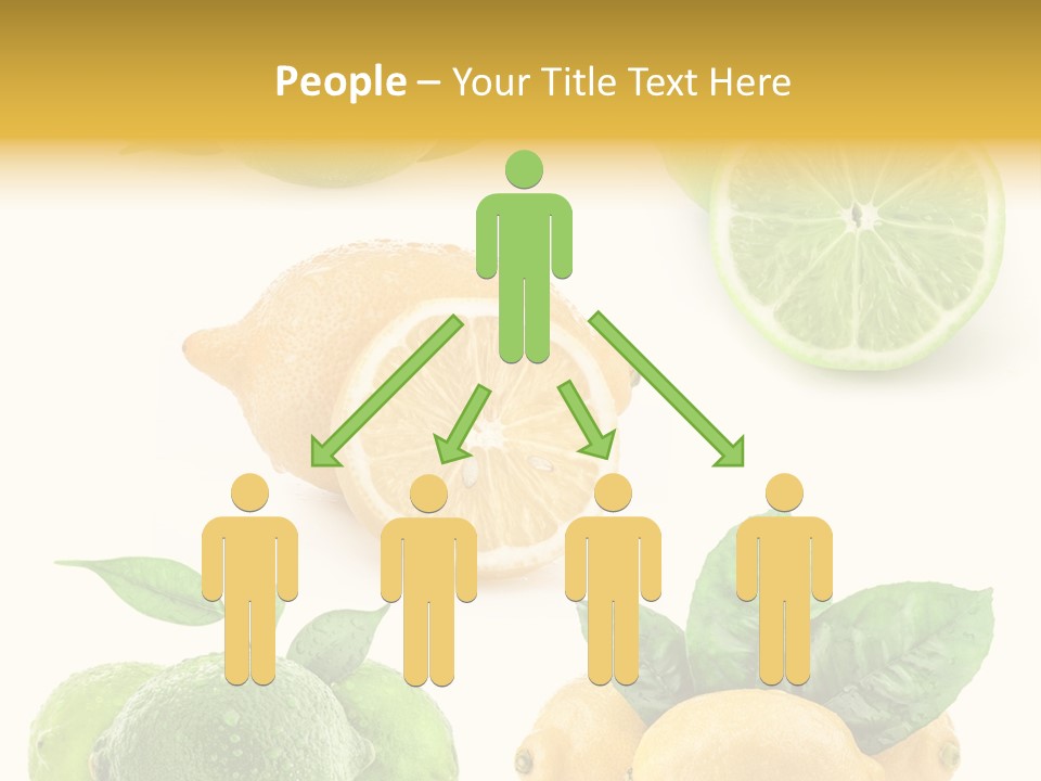 Isolated Citric Taste PowerPoint Template
