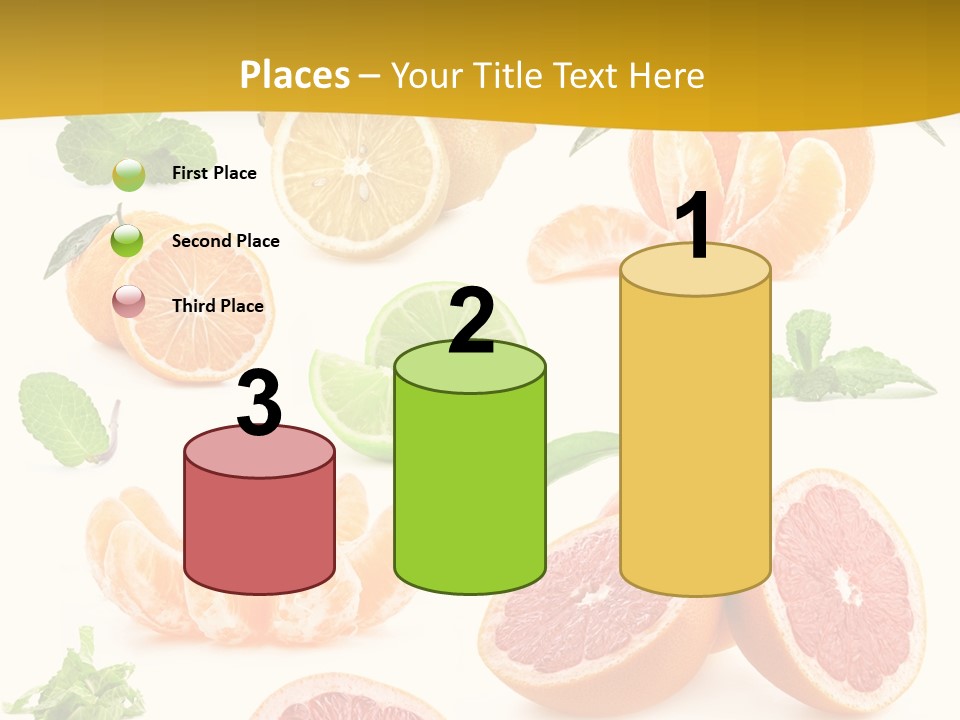 Mint Peppermint White PowerPoint Template