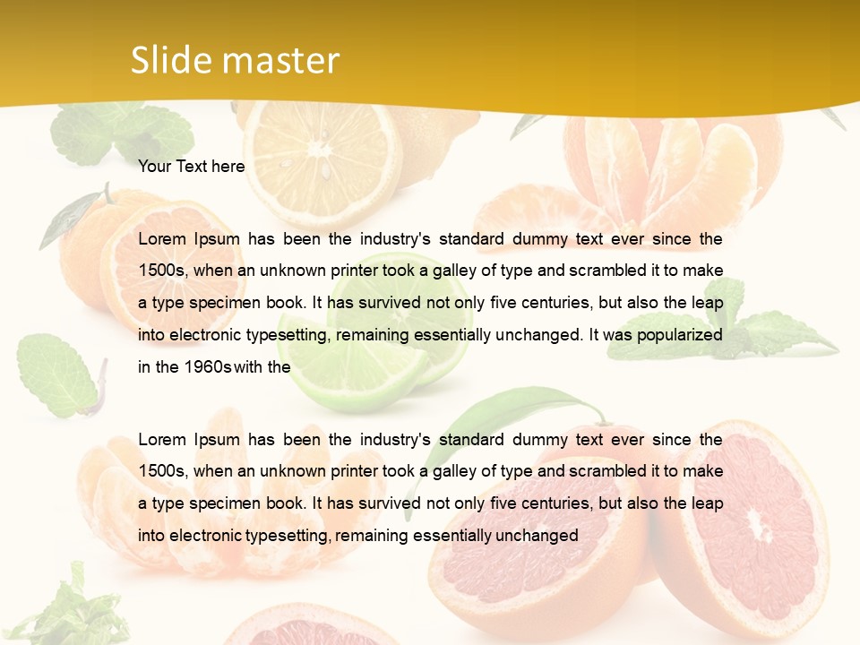 Mint Peppermint White PowerPoint Template