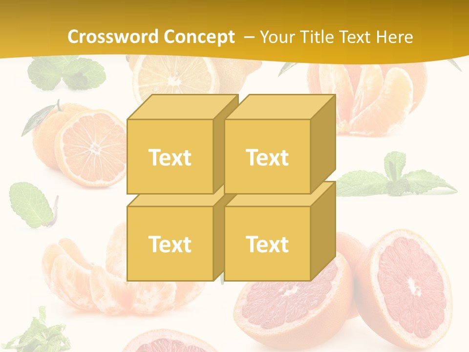 Mint Peppermint White PowerPoint Template