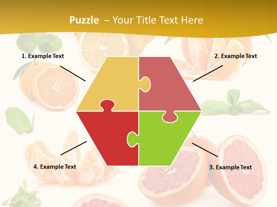 Mint Peppermint White PowerPoint Template