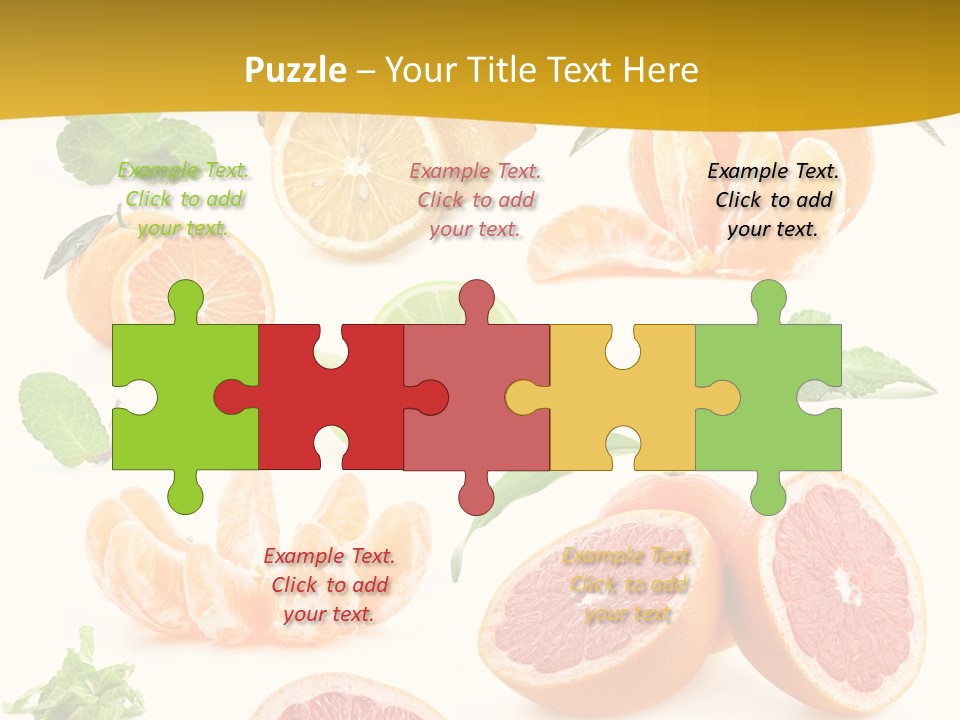 Mint Peppermint White PowerPoint Template