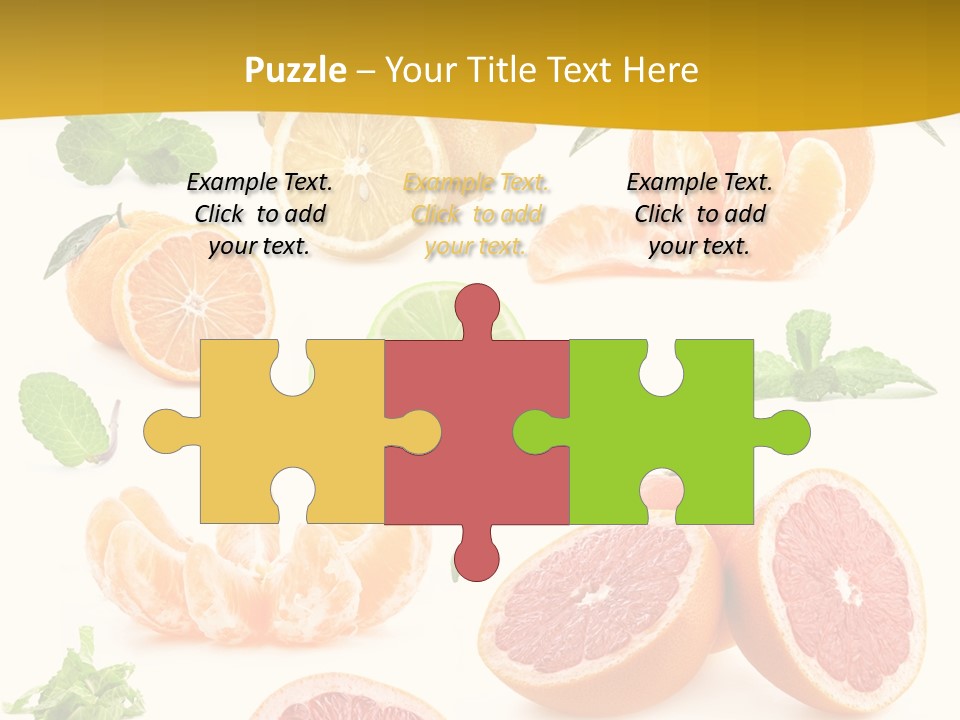 Mint Peppermint White PowerPoint Template