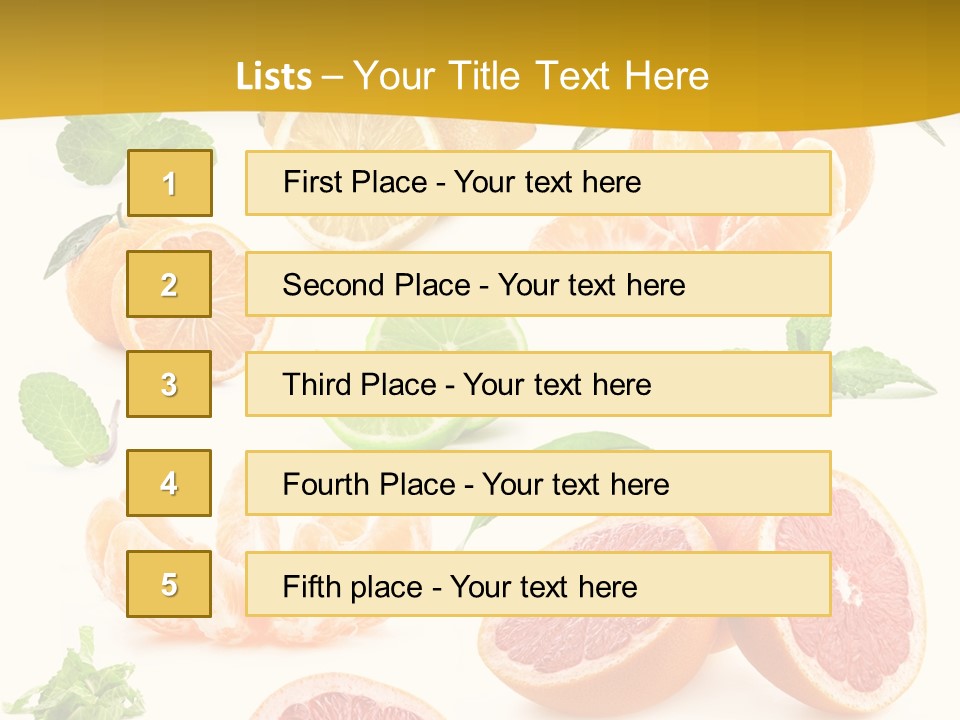 Mint Peppermint White PowerPoint Template