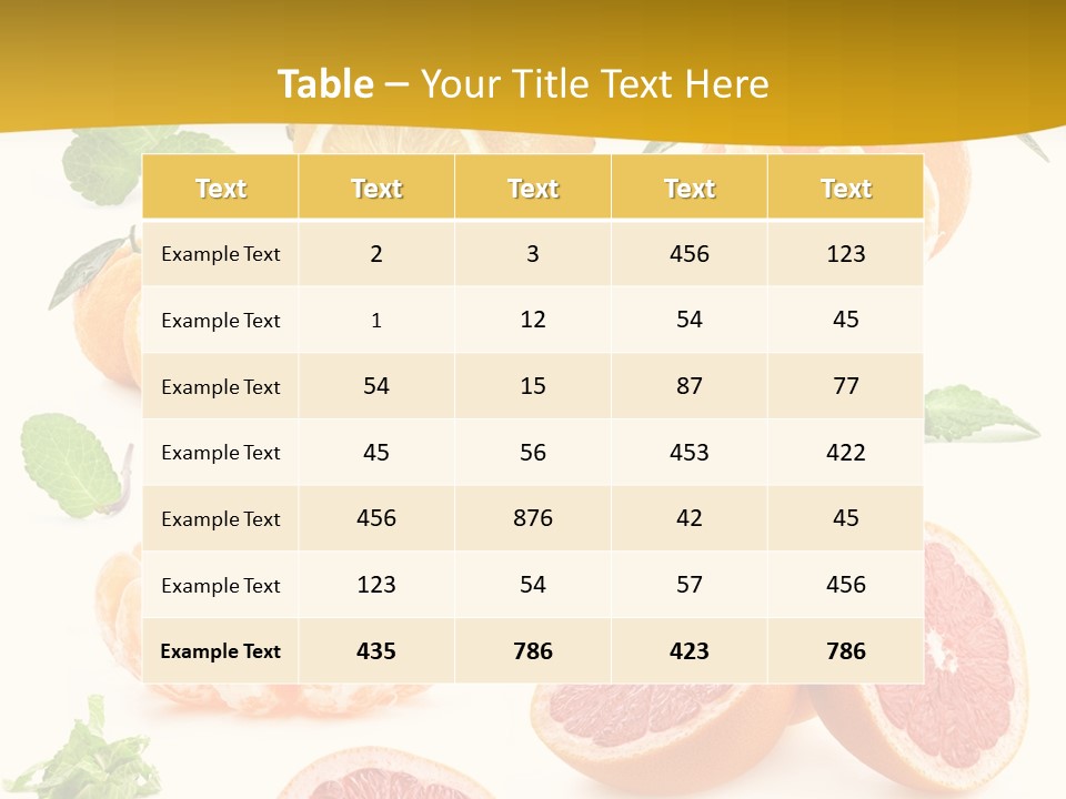Mint Peppermint White PowerPoint Template