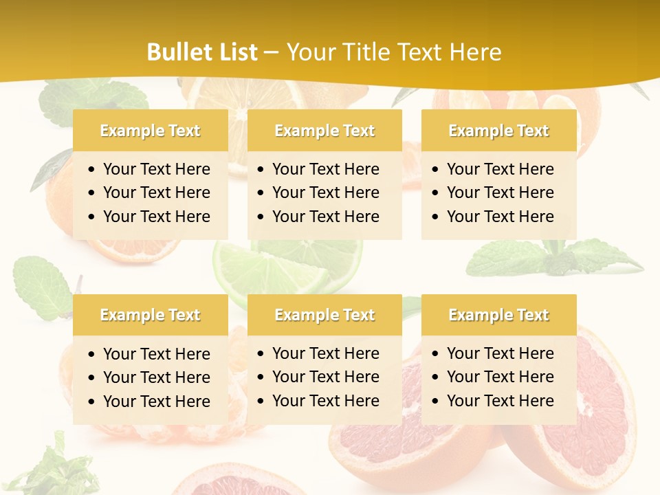 Mint Peppermint White PowerPoint Template