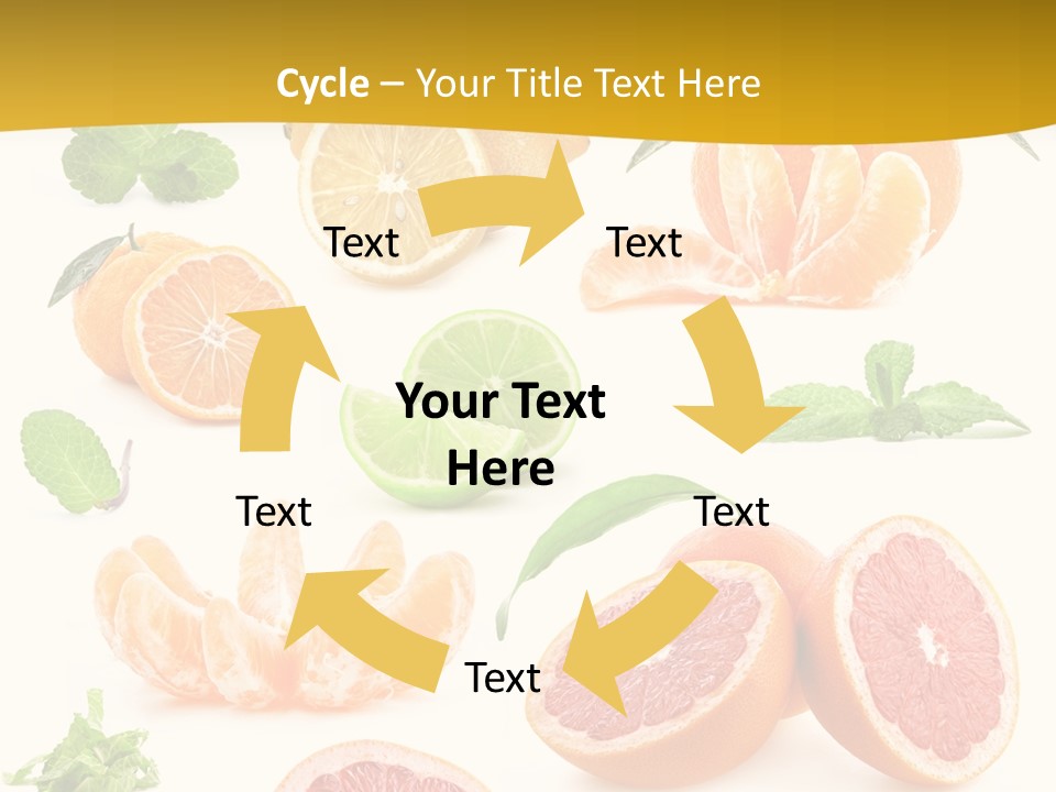 Mint Peppermint White PowerPoint Template