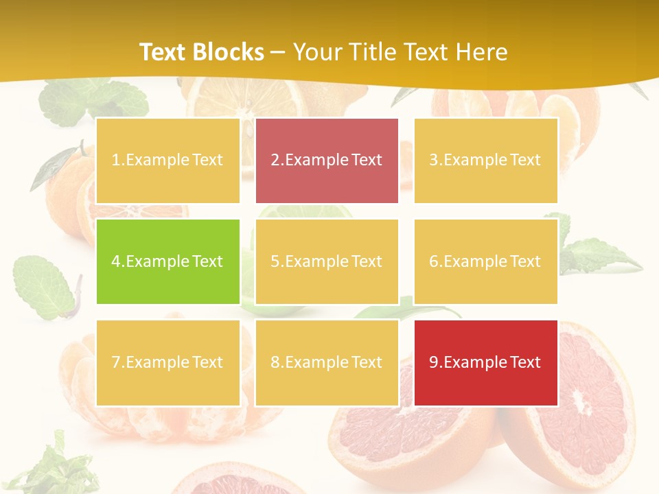 Mint Peppermint White PowerPoint Template