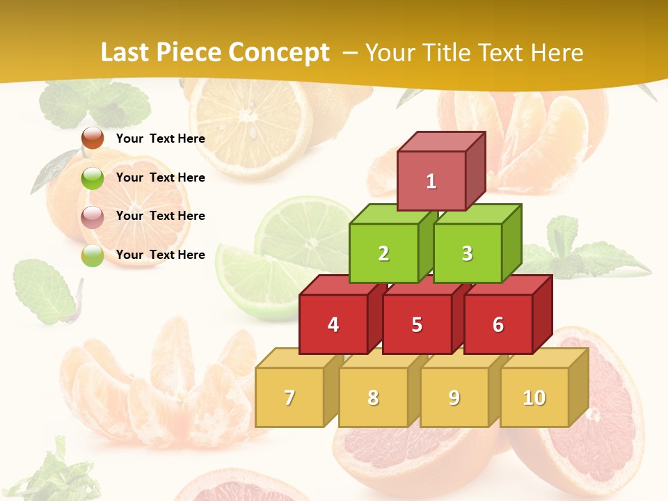 Mint Peppermint White PowerPoint Template