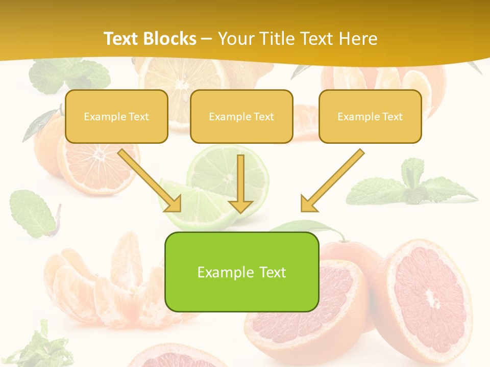 Mint Peppermint White PowerPoint Template