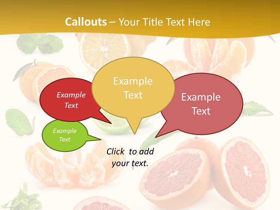 Mint Peppermint White PowerPoint Template