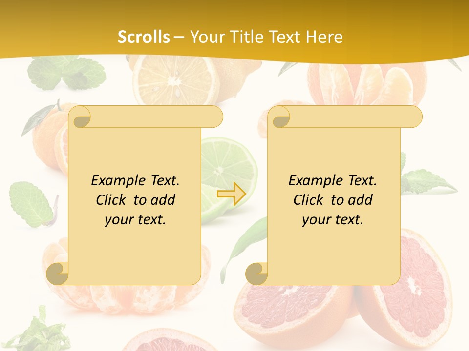 Mint Peppermint White PowerPoint Template