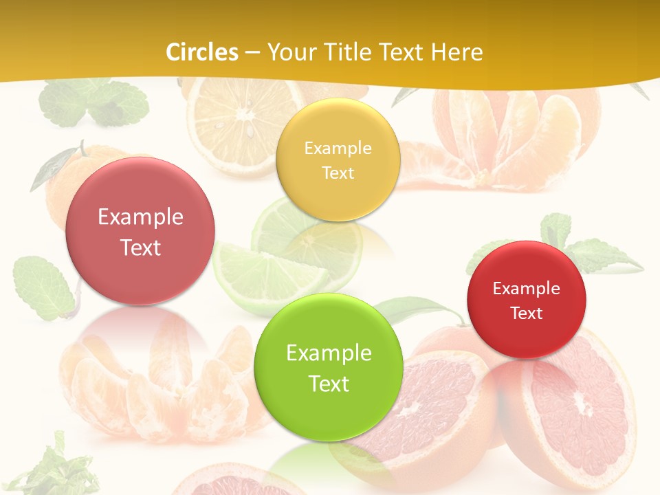 Mint Peppermint White PowerPoint Template