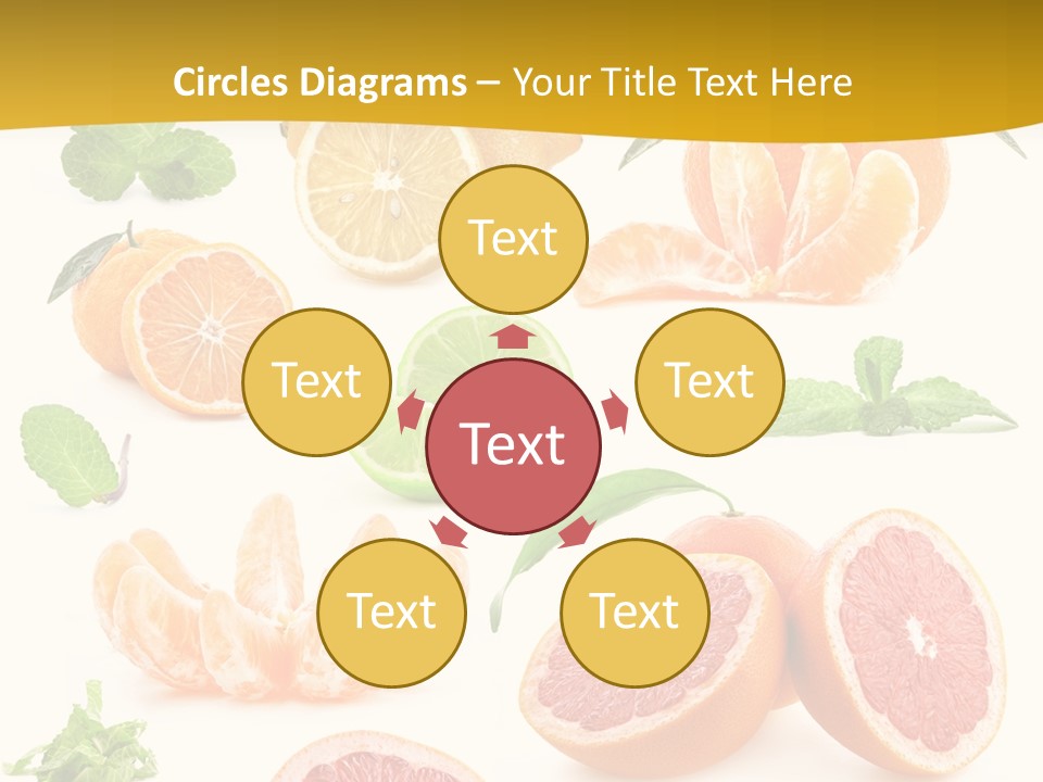 Mint Peppermint White PowerPoint Template