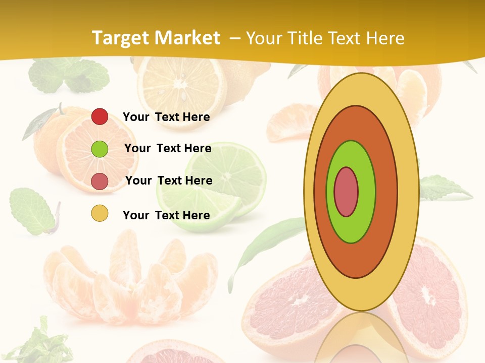 Mint Peppermint White PowerPoint Template