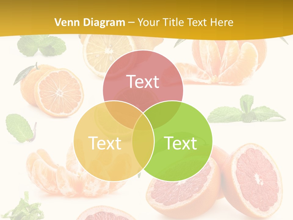 Mint Peppermint White PowerPoint Template