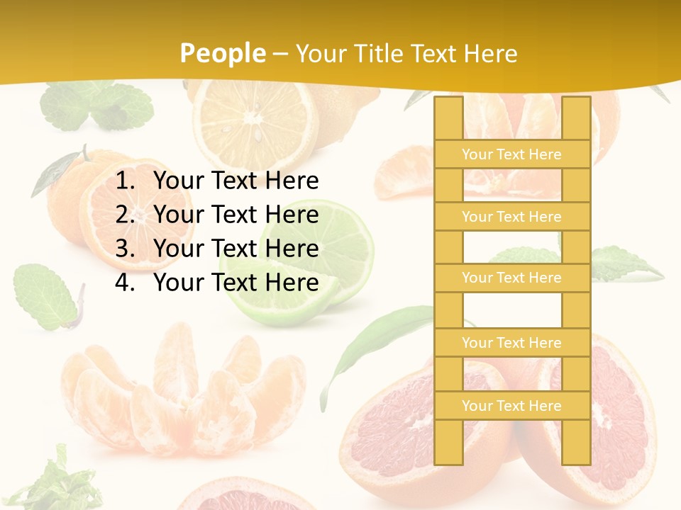 Mint Peppermint White PowerPoint Template