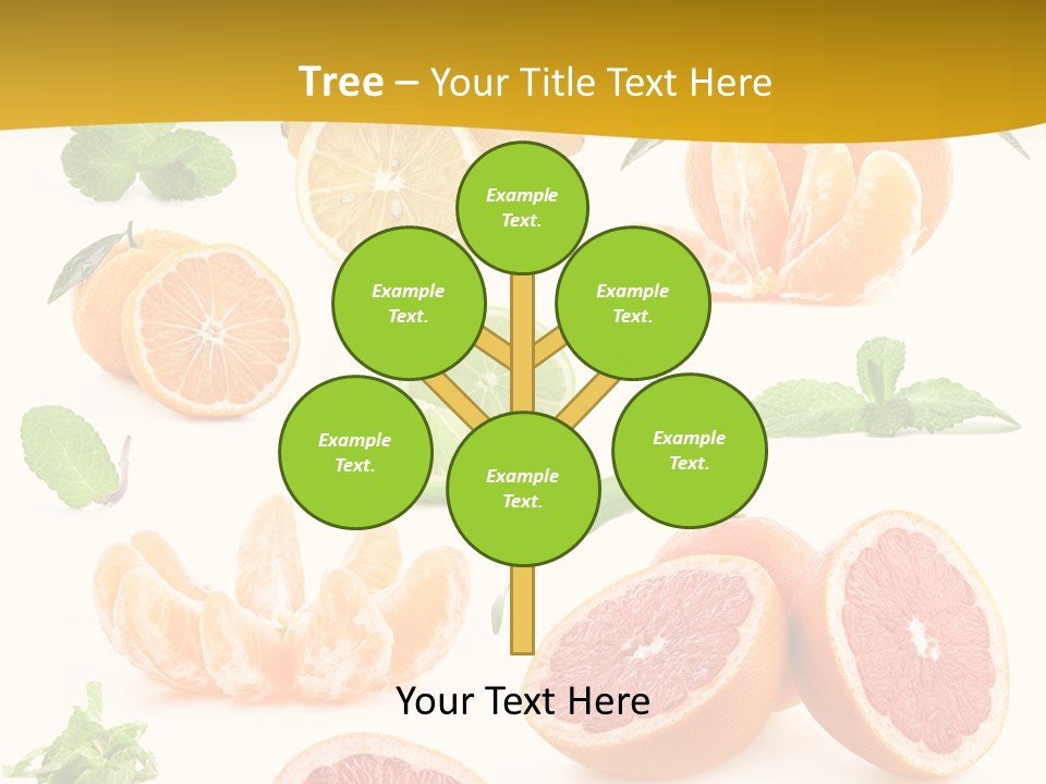 Mint Peppermint White PowerPoint Template