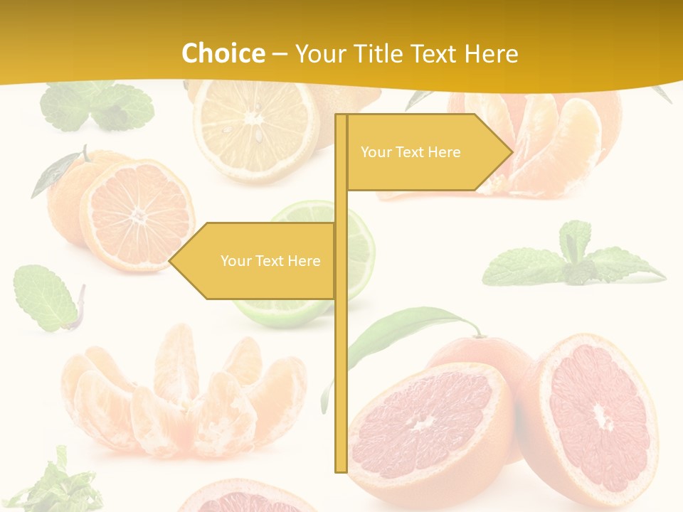 Mint Peppermint White PowerPoint Template
