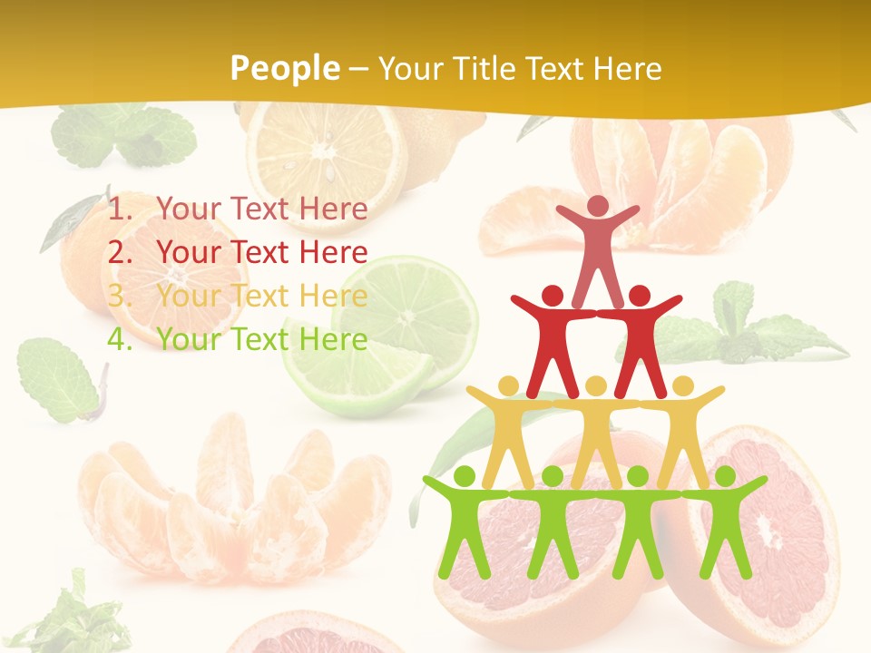 Mint Peppermint White PowerPoint Template