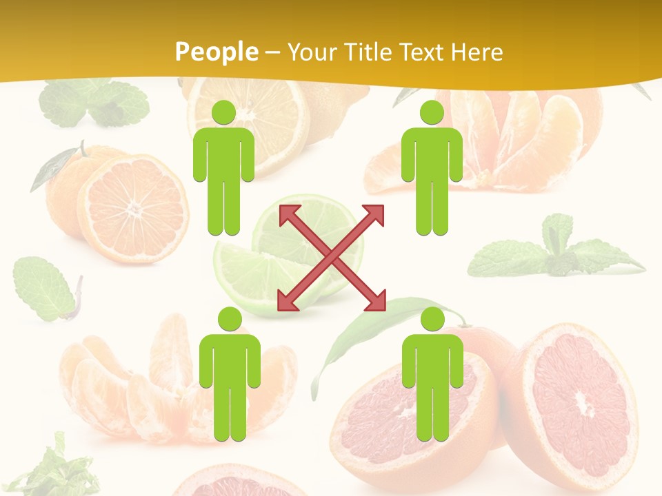 Mint Peppermint White PowerPoint Template