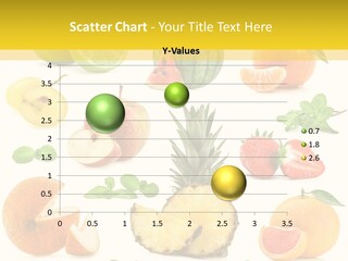 Food Tangerine Ananas PowerPoint Template