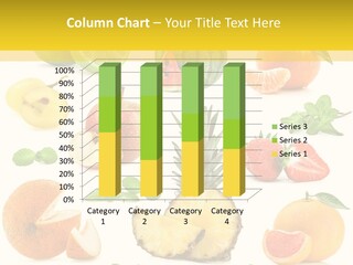 Food Tangerine Ananas PowerPoint Template